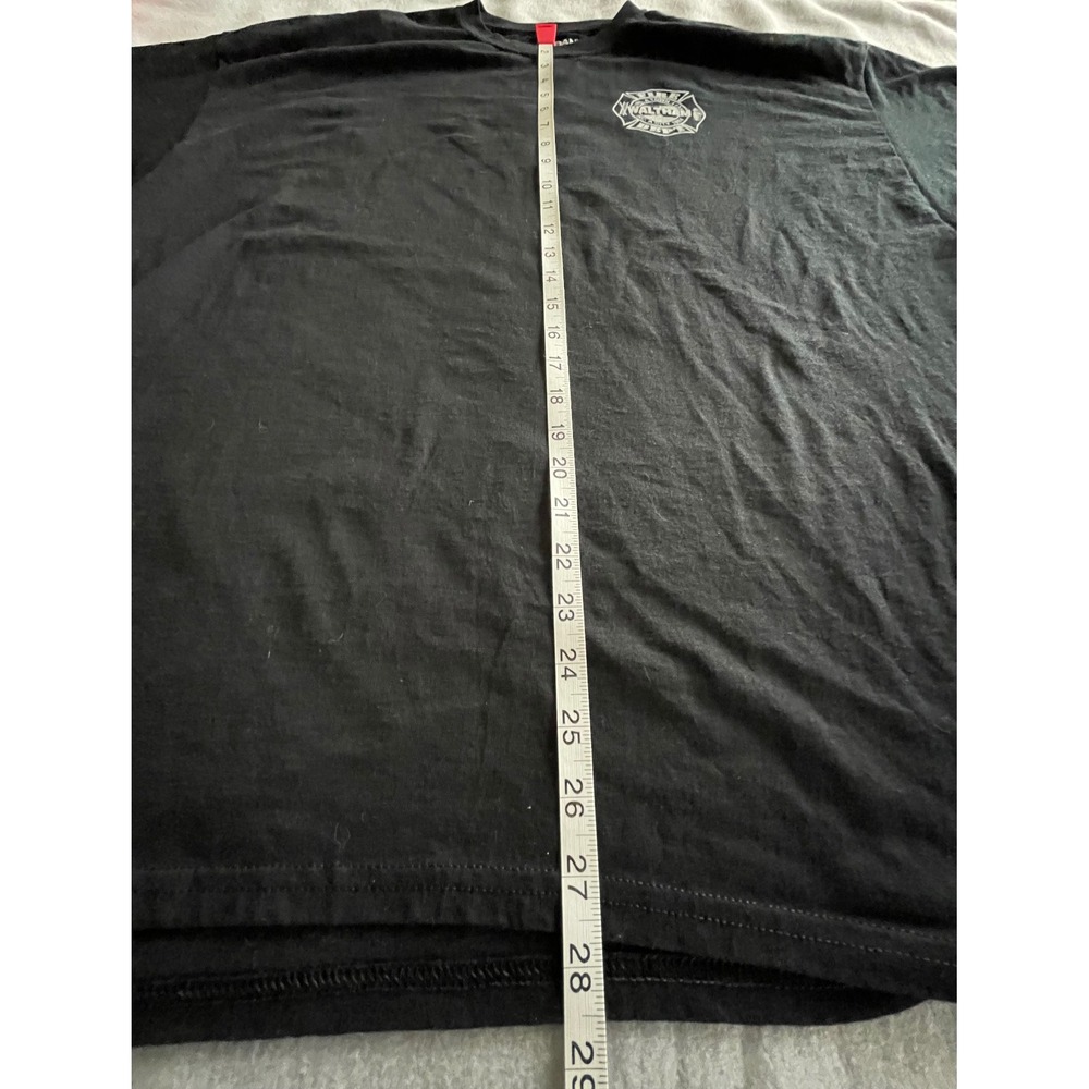 Gildan Waltham‎ Fire Dept T-Shirt Mens 2XL Black Short Sleeve DryBlend Graphic - Picture 7 of 7